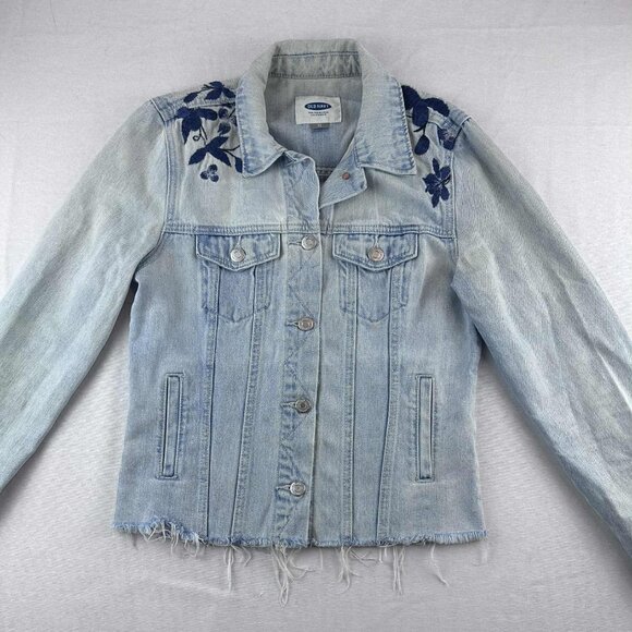 Old Navy Embroidered Denim Jacket – XS - Picture 2 of 13